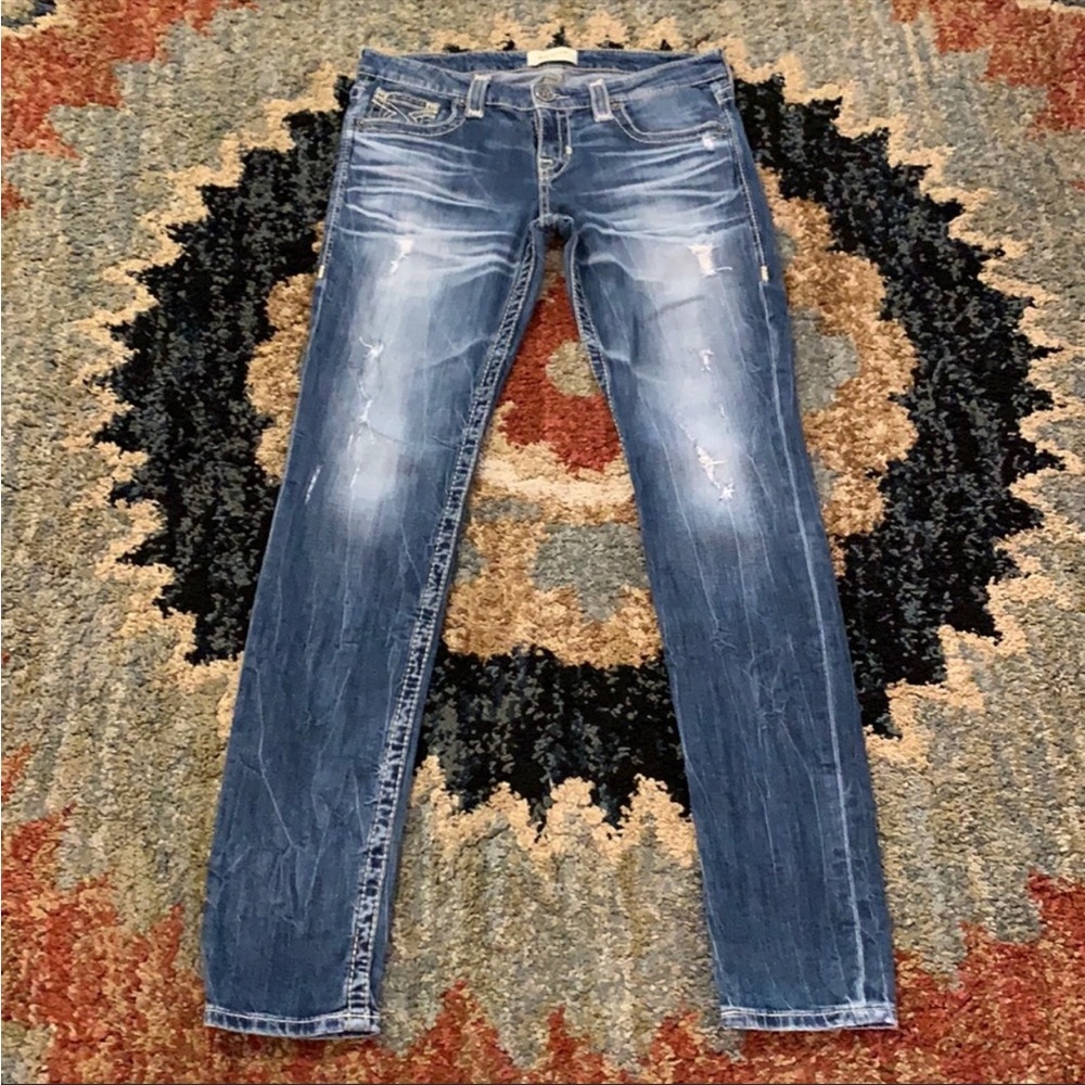 🍁💕 Big Star Vintage Collection Liv Skinny Blue Jeans 28